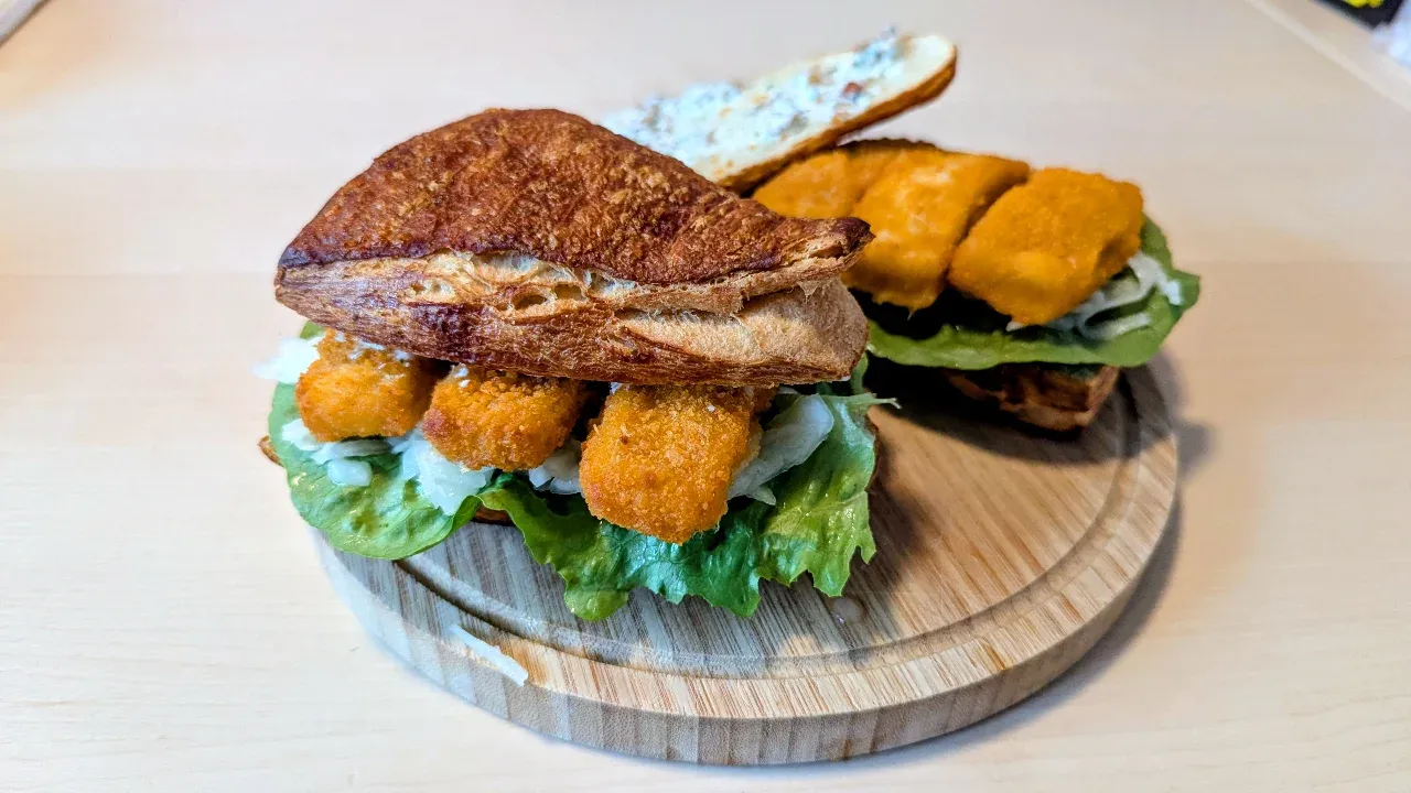 Fischstäbchen Burger