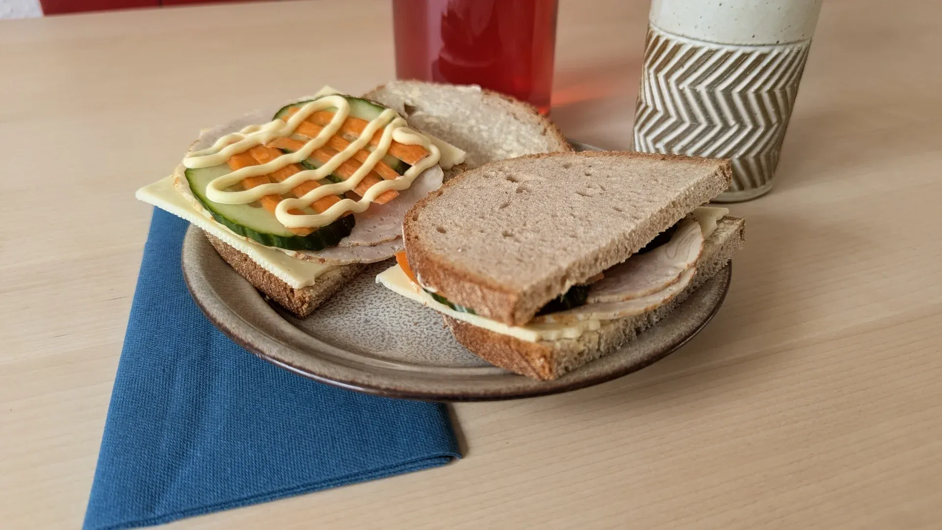 Schweinebraten-Sandwich