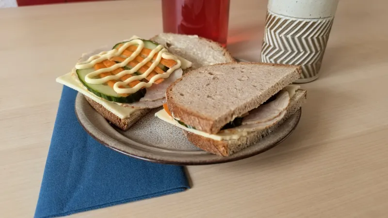 Schweinebraten-Sandwich